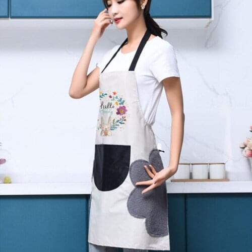 Kitchen Aprons for Women Men Household Aprons for Kitchen Wipeable Waterproof Oil-Proof tablier cuisine femme Baking Accessories