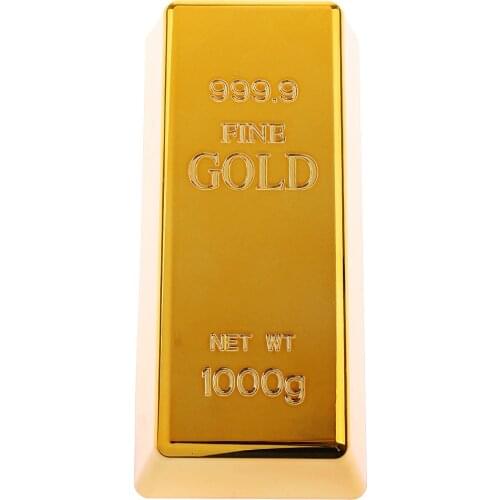 Hot Fake Plastic Fine Gold Bar Bullion Show Prop Fancy Dress Party Decor
