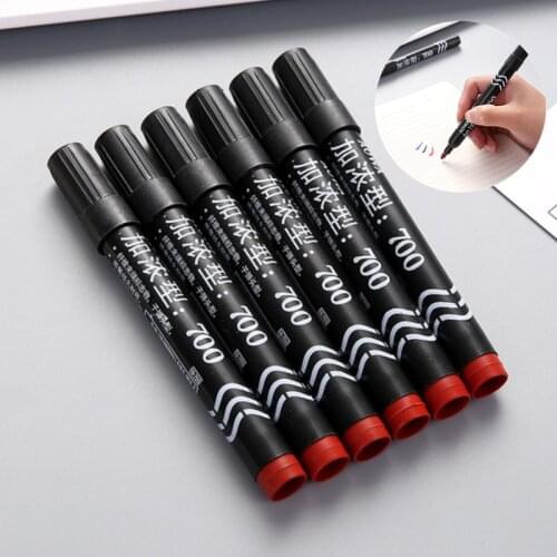 Marking Pen Highprecision Synthetic Fiber Pen Heavy-headed Marking Pens Single Marker Pen 1.5mm Black Red Blue Color School Pens