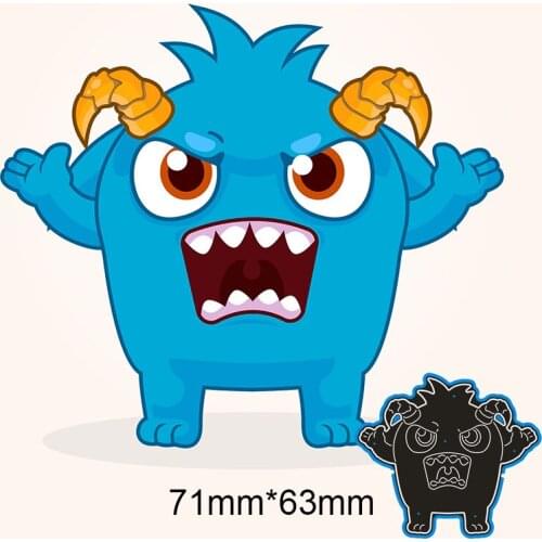Metal Cutting Dies Little monster new for decor card DIY Scrapbooking stencil Paper Album template Dies 71*63 mm