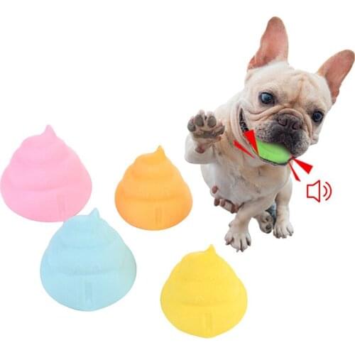 Cute Feces Shape Dog Toys Dog Squeaky Toy Dog Accessories Bite Resistant Interactive Dog Teething Toy Puppy Chew Toy For Dogs