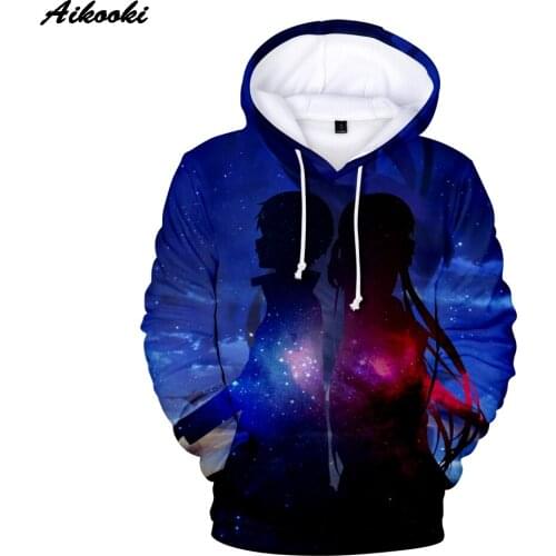 Sidno New Arrival Sword Art Online 3D Hoodies Men/Women Fashion Casual Harajuku Sweatshirt Print Sword Art Online Mens Hoodie