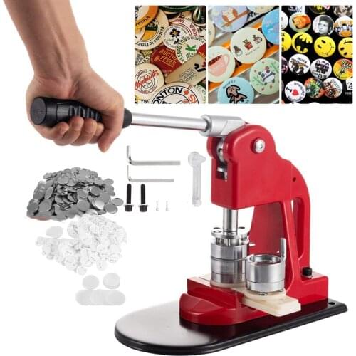 Original Badge Machine Button Pin Maker Mirror Maquina Chapas Machine a Badge значки Punch Press 100PCS Parts 58mm