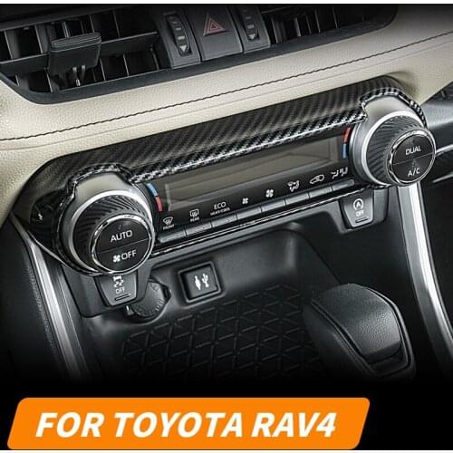 Dashboard central control panel, air conditioning adjustment panel decoration accessories for Toyota RAV4 2020 2021