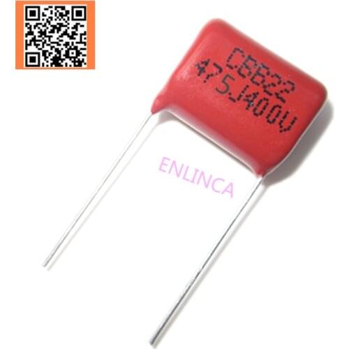 3pcs CBB 400V 4.7UF 475J 400V 5% DIP CBB Polypropylene film capacitor