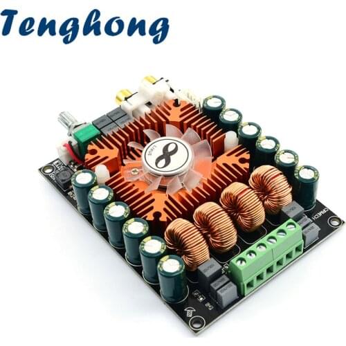 Tenghong 1PCS 2.0 HIFI Stereo TDA7498E Digital Power Amplifier Board 2x160W High-Power Support BTL220W Audio Power Amplificador