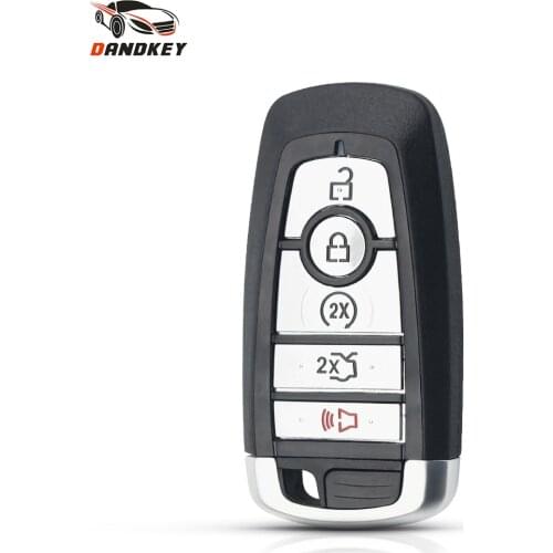 Dandkey Smart Key For Ford Mustang Fusion F150 F250 F350 Edge Explorer Expedition 2017 2018 Key Shell 5 Buttons Fob Blank Case