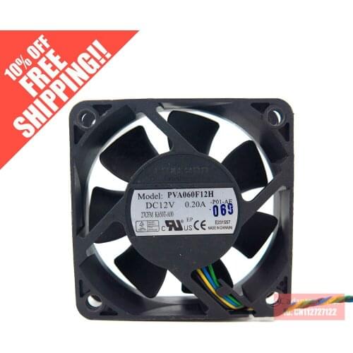 Foxconn 6020 6CM 12V0.20A 4 wire PWM PVA060F12H cooling fan