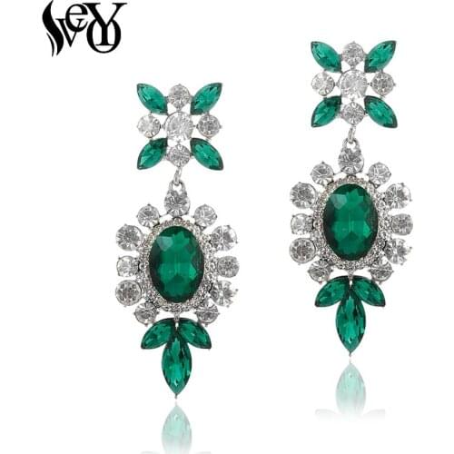 VEYO Ethnic Crystal Earrings Luxury Drop Earrings for Women New Gift Wholesale