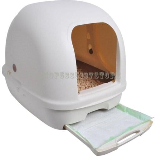 Japan imported Jialezi cat litter box double-layer large fat cat fully enclosed deodorant oversized cat toilet
