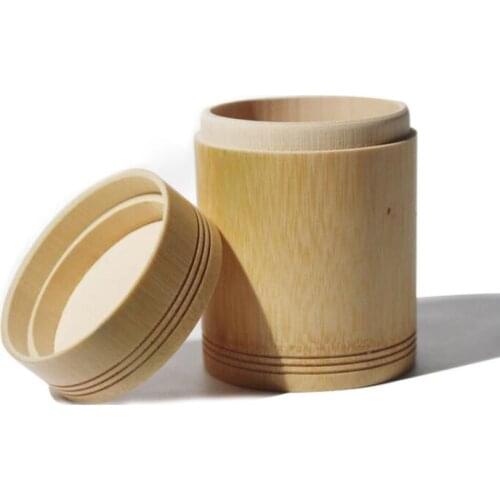 30pcsPersonalize Bamboo Storage Boxes Wooden Containers Handmade Organizer Tea Jars Coffee Cans Sugar Receive For Bulk Products