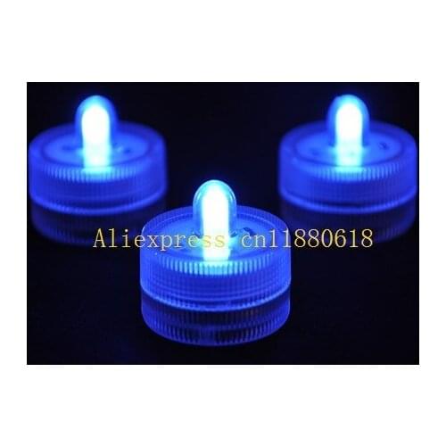500pcs/lot Free Shipping Submersible Led tea light underwater Waterproof tealight Wedding Party vase floral candle decoration