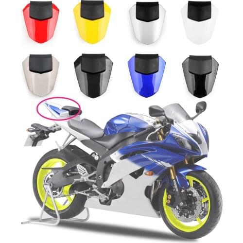ALLGT Motorcycle Pillion Rear Passenger Seat Cowl Cover For Yamaha YZF 600 R6 2008 2009 2010-2015