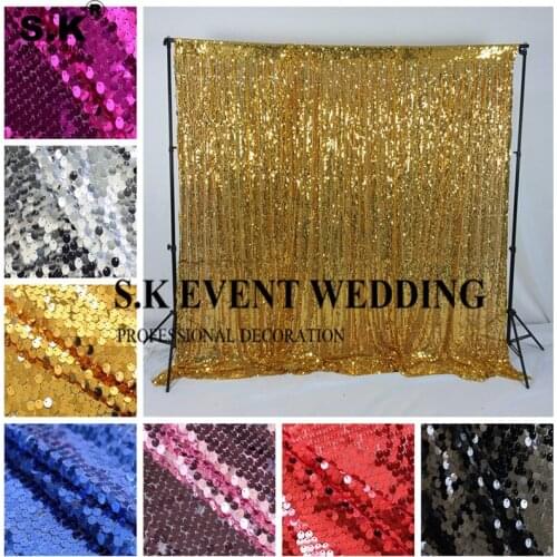 More Thick Giltter Sequin Backdrop Curtain Stage Background Wall Photo Booth For Wedding Banquet Event Decoration