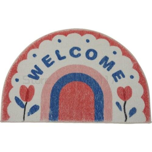 Household toilet floor mat bathroom door stepping on foot mat toilet door suction carpet anti-skid mat