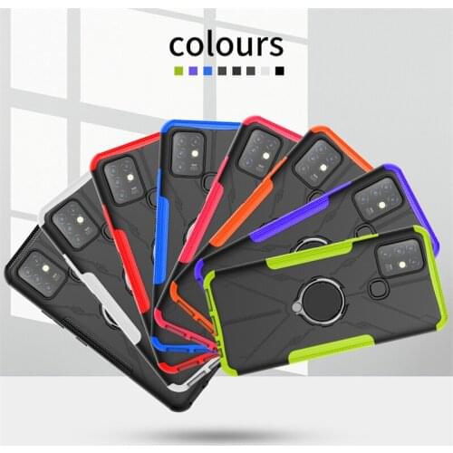 For Infinix Hot 10 Case For Infinix Hot 10 Capas PC Shockproof Bumper Back Magnetic Holder For Cover Infinix Hot 10S 10 Fundas