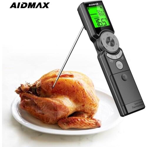 AidMax Mini6 Food Thermometer Digital Kitchen Thermometer Meat Water Milk Cooking Probe BBQ Oven Waterproof Kitchen Tools