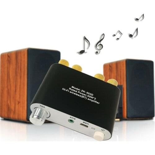 Bluetooth Mini Digital Power Amplifier HiFi Stereo Audio Amp HiFi 50W+50W