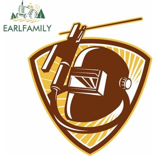 EARLFAMILY 13cm x 11.6cm For Welder Welding Car Stickers Graffiti Decal Laptop Windows Funny Decals Vinyl Material Decoration