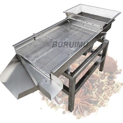 Electric Grain Screening Machine Corn Soybean Wheat Rice Rapeseed Peanut Screening Vibration Separation Cleaner