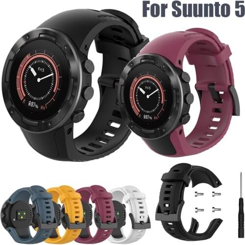 HeroIand For Suunto 5 Smartwatch Wristband outdoors Sports Accessories Silicone Replacement WatchBand Wrist Strap Bracelet belt