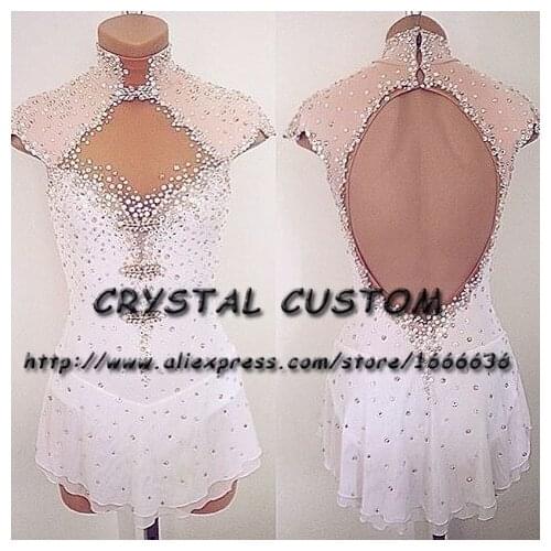 Crystal Custom Ice Figure Skating Dresses For Girls New Brand Ice Skating Dresses For Competition DR4498