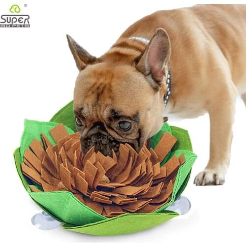 Creative Dog Snuffle Mat with Sucker Anti-Slip Washable Maze Slow Feed Bowl for Sniffing Training Pressure Releasing Treat Toy