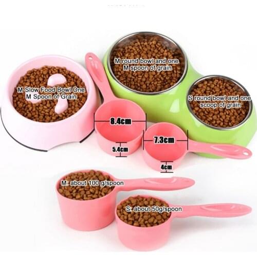 50/100g Pet Food Scoop Multi-function Durable Plastic Creative Assorted Dog Food Spoon Pet Dog Cat Food Pet Feeding Supplies