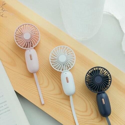 ZK30 Mini Fan USB Rechargeable Portable Outdoor Handheld Electric Small Fan Air Cooler for Room Table Fan