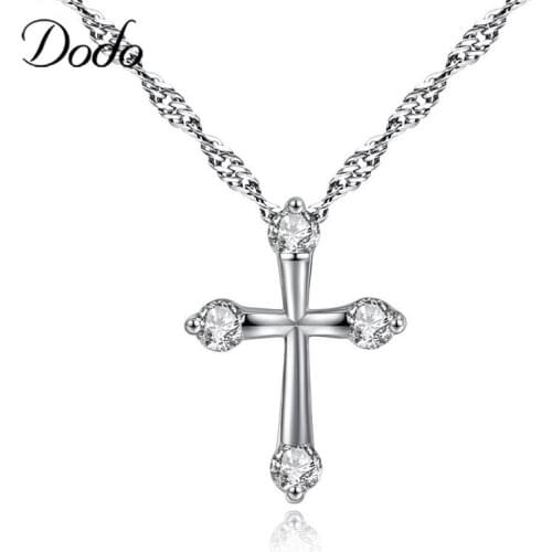 New Hip Hop Cross Pendant Necklaces For Men & Women Silver Color Male Religious Crucfix Cool Stranger Things Jewely Gift Hot N42