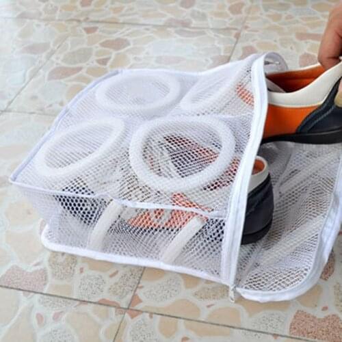 Mesh Net Laundry Shoes Bags Dry Shoe Organizer Practical Daily Tools Portable Washing Bag Fashion Storage Organizer Bag