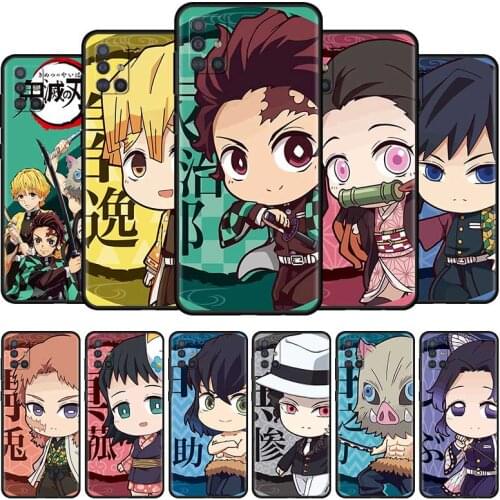 Demon Slayer Cute Silicone Phone Case For Fundas Samsung Galaxy A51 A21s A71 A12 A31 A52 A41 A32 A72 5G A02s A11 A02 Cover