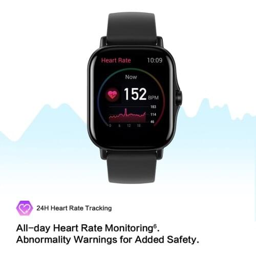 Original Amazfit GTS 2 Smartwatch 12 Sport Modes 5ATM Water Resistant AMOLED Display All Day Heart Rate Tracking Smart Watch