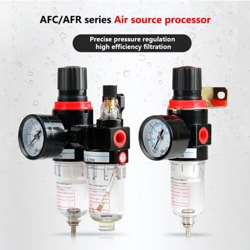 AFC2000 G1/4" Air Compressor Oil Water Separator Filter Pressure Reducing Valve Air Source Processor AC/AFR/AR/AL/AF2000