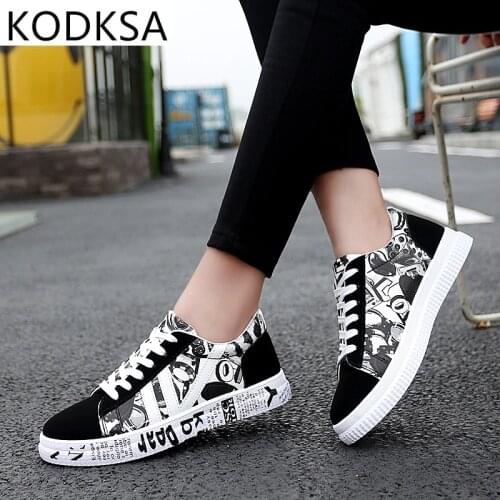 Women Black Platform Sneakers Casual Vulcanized Shoes 2021 Autumn Plus Size 35-44 Lover Shoes Zapatillas Mujer