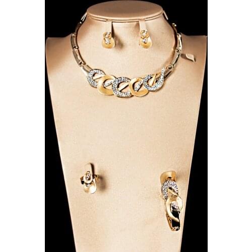 LAN PALACE new cheap fashion costume jewelry african necklace sets for women earrings necklace ring bracelet free shipping