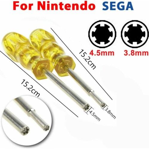 3.8mm+4.5mm Screwdriver Bit for NES SNES N64 for Game Boy For Nintendo Security Tool Repair Screwdriver Tool
