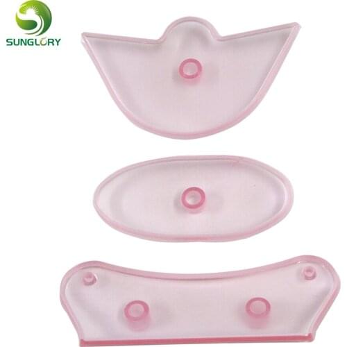 Kitchen 3PCS/SET Plastic Fondant Baby Bootee Cake Mold Bebe Shoe Cookie Cutter Cake Decorating Tools Mold For Baking Color Pink