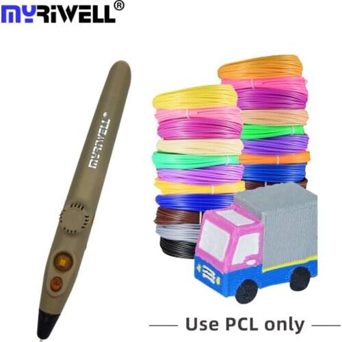 Myriwell DIY 3D Pen 3D Printing Pen 1.75mm PCL Filament RP-200A Creative Christmas Toy Gift For Kids USB Charging Design