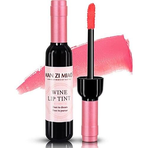 6 Colors Matte Lip Gloss Tint Red Wine Bottle Non-stick Liquid Lipstick Waterproof Long Lasting Lipgloss Moisturize Lip Makeup