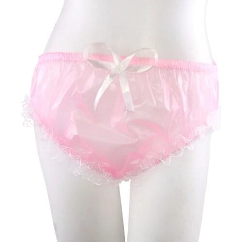 ABDL PVC Cami Briefs Lace Panties Ladies Briefs STL01-5