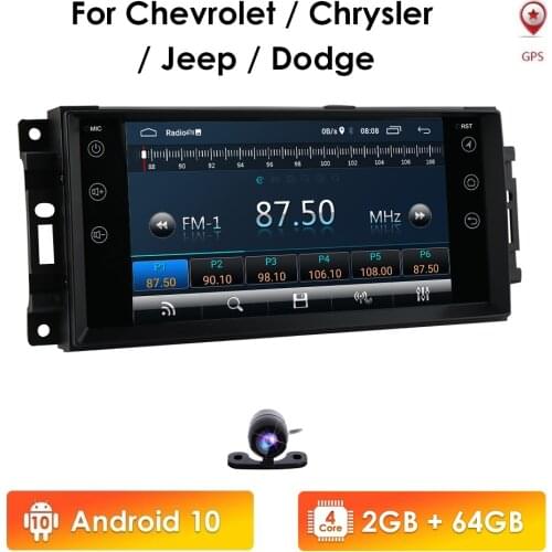 7 Inch 2Din Android 10 Car radio Multimedia Video Player auto Stereo For Chevrolet Chrysler JEEP Commander Compass Patriot Dodge
