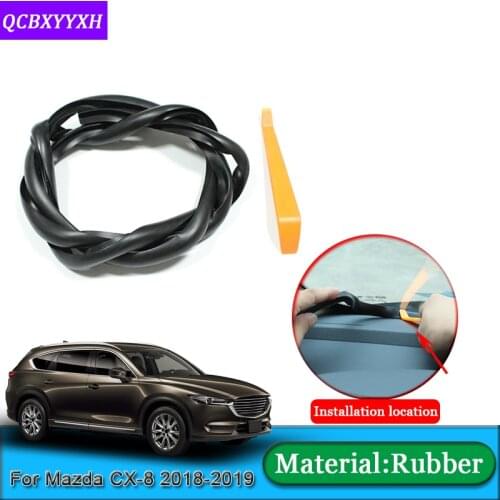 Car-styling For Mazda CX-8 2018 2019 Anti-Noise Soundproof Dustproof Car Dashboard Windshield Sealing Strips Auto Accessories