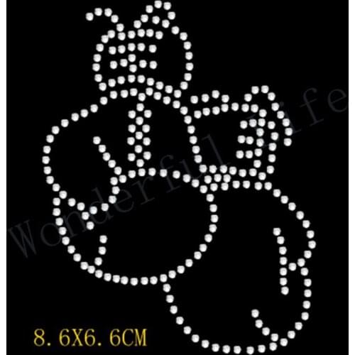 Free shipping Boxing gloves Iron on Rhinestone Diamantes Transfer rhinesotne iron on heat transfer crystal strass