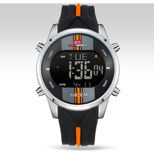 KT716 Fashion Brand Watches Men Sports Watches Waterproof LED Digital Quartz Men Military Wrist Watch Clock Relogio Masculino