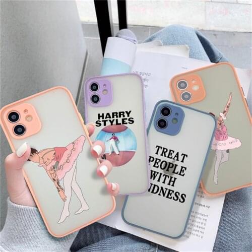 Artistic Dance Phone Case For iPhone 11 Pro Max 7 8 Plus 12 Mini X XR XS Max SE 2020 Camera Protection Matte Transparent Cover