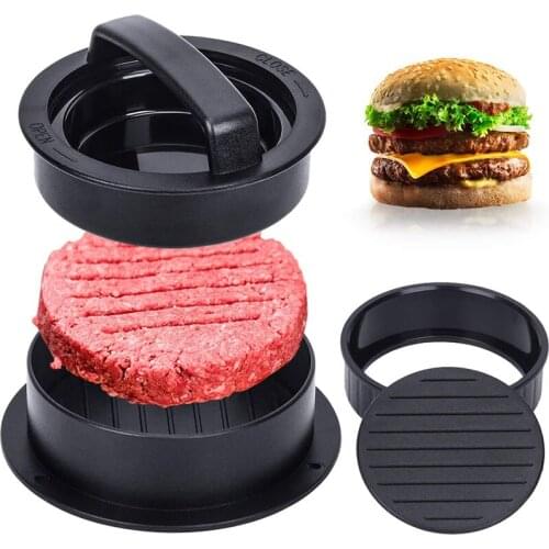Round Burger Press ABS Hamburger Maker Different Size Hamburger Patty Molds for Meat Beef Grill Burger Patty Press Mold