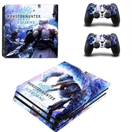 Monster Hunter World PS4 Pro Skin Stickers Decal for Sony PlayStation 4 Console and Controllers PS4 Pro Skin Sticker Vinyl