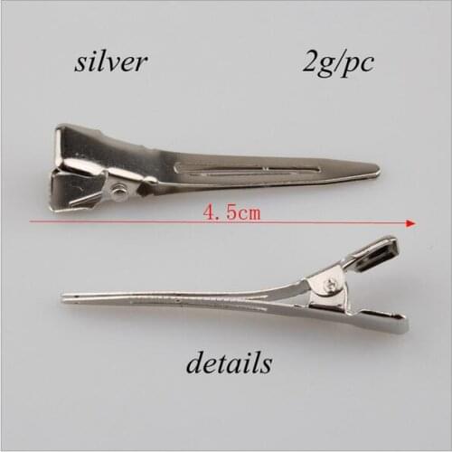 Wholesale Cheap 50Pcs/Bag 4.5cm Imitation Rhodium Plated Brooch Base with Safety Buckle Diy Corsage Hair Accessories 3