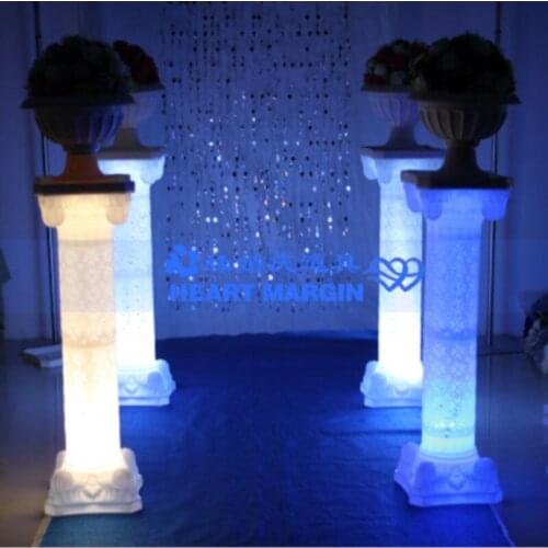 Plastic roman flower pot for wedding decoration wedding road lead 4pcs/lot wholesale wedding decoration party decor